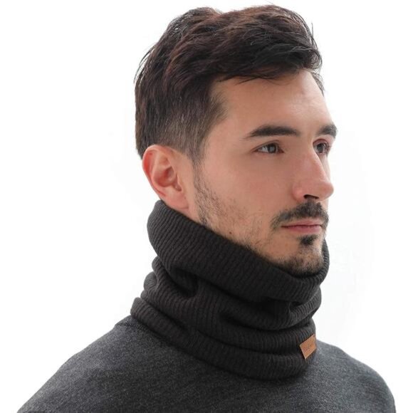 Winter Neck Warmer - Fleece‎ Gaiter Scarf for Men & Women, Windproof & Thick - Picture 4 of 8